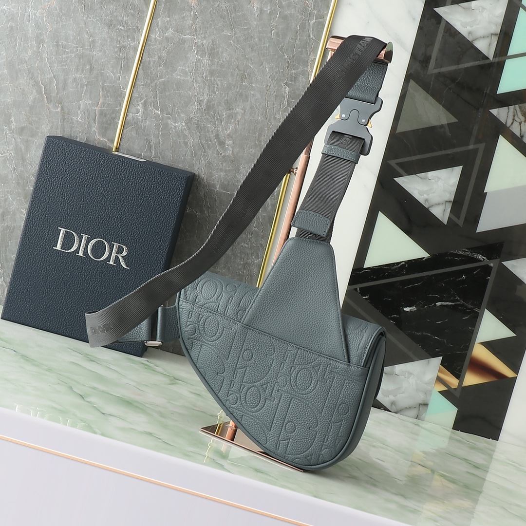 Dior Basic Bag Cow Leather Gray 093l-l-s