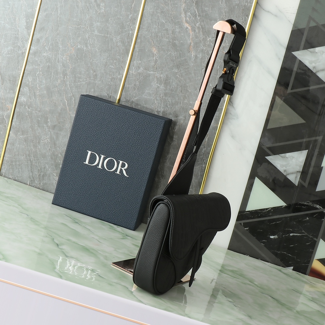 Dior Basic Bag Cow Leather Black 093l-l-s