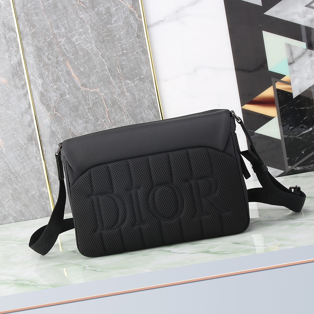 Dior Messenger Bag Nylon Black M-l-s