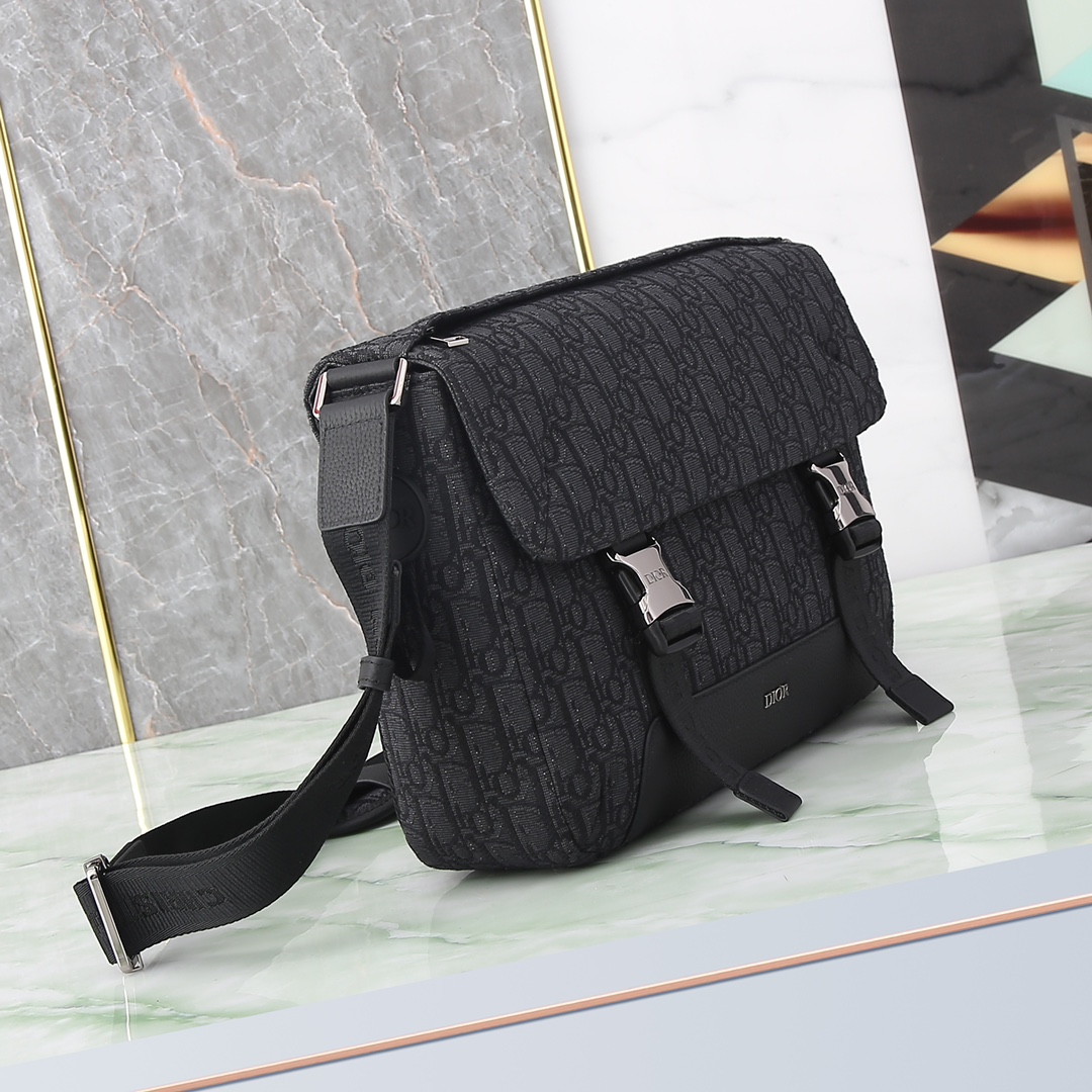 Dior Messenger Bag Nylon Black M-l-s