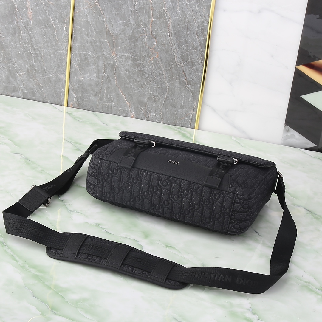 Dior Messenger Bag Nylon Black M-l-s