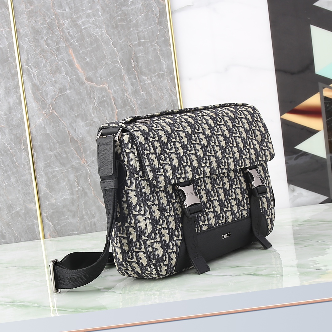 Dior Messenger Bag Nylon Black M-l-s