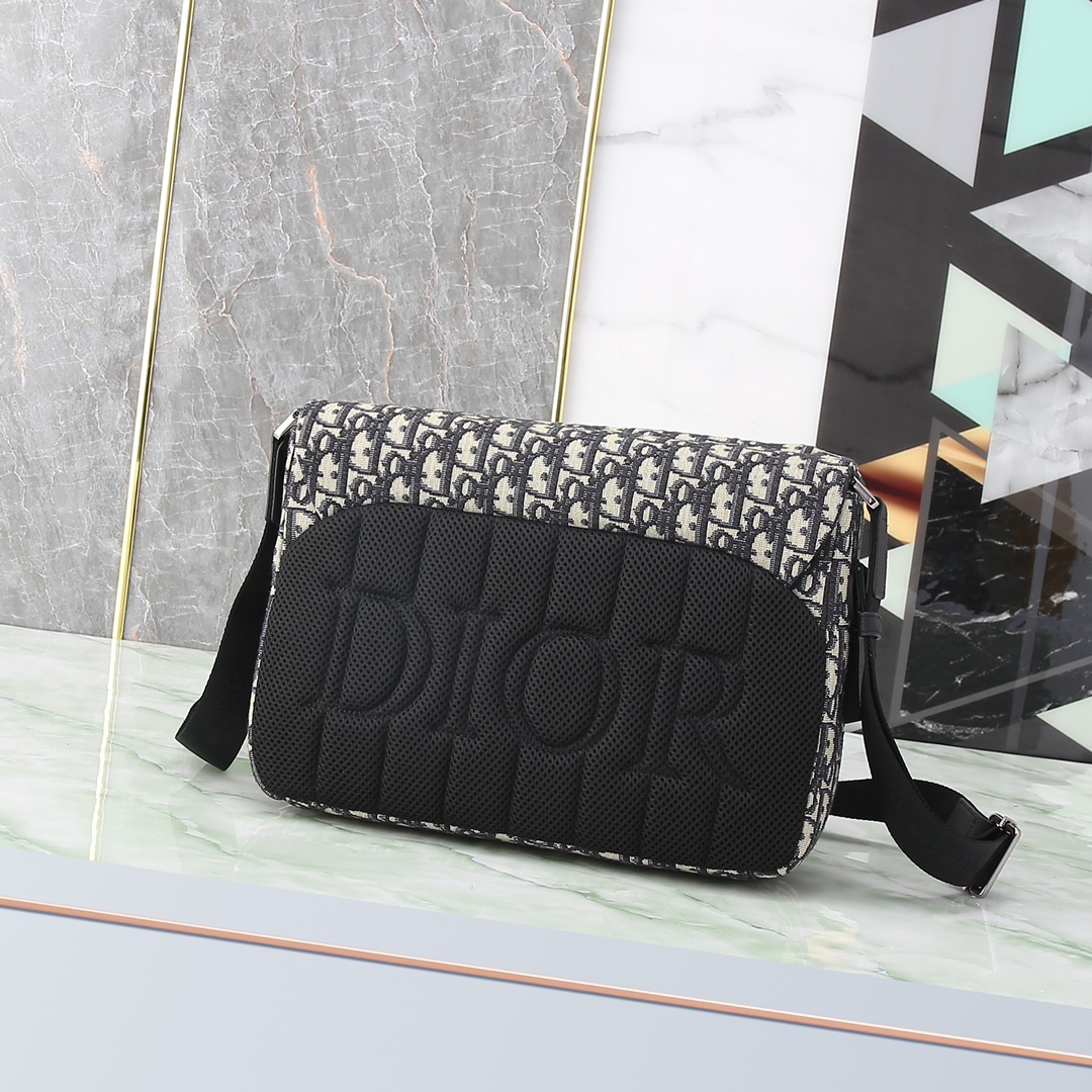 Dior Messenger Bag Nylon Black M-l-s