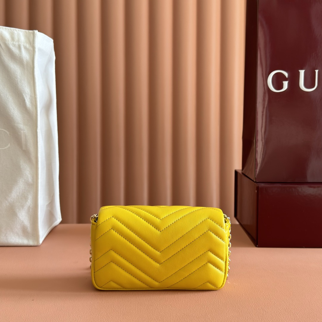 Gucci Basic Bag Sheepskin Black M-l-s