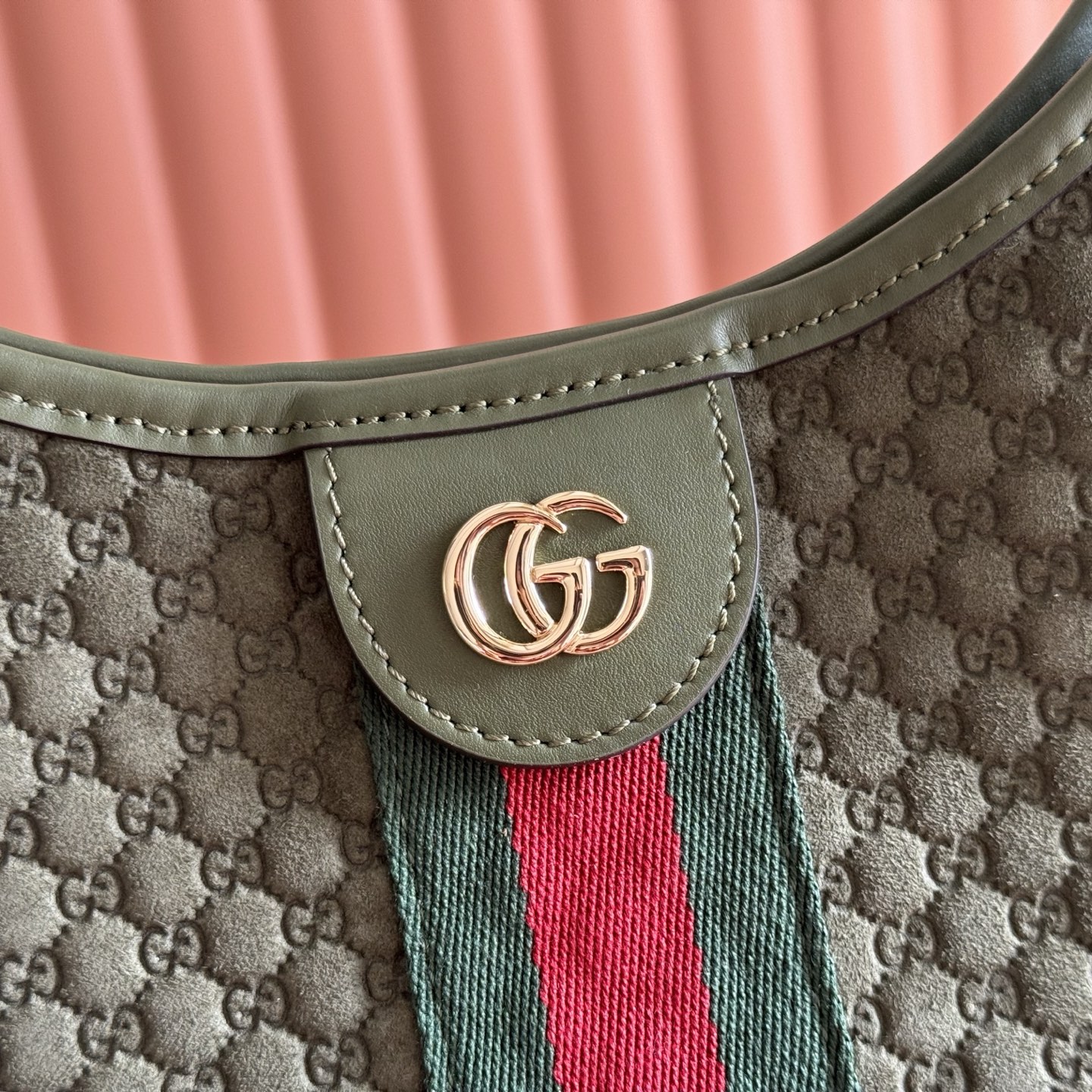 Gucci Tote Bag Canvas Brown Large Capacity L