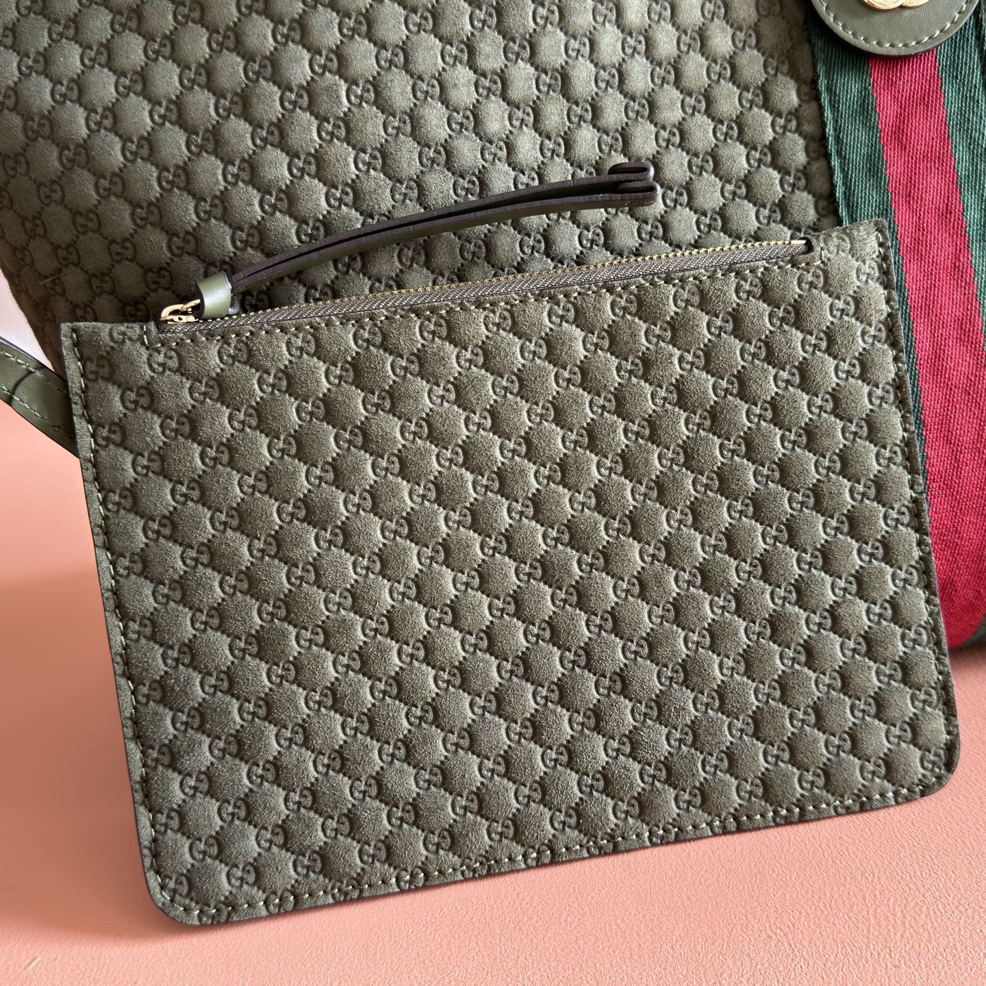 Gucci Tote Bag Canvas Brown Large Capacity L