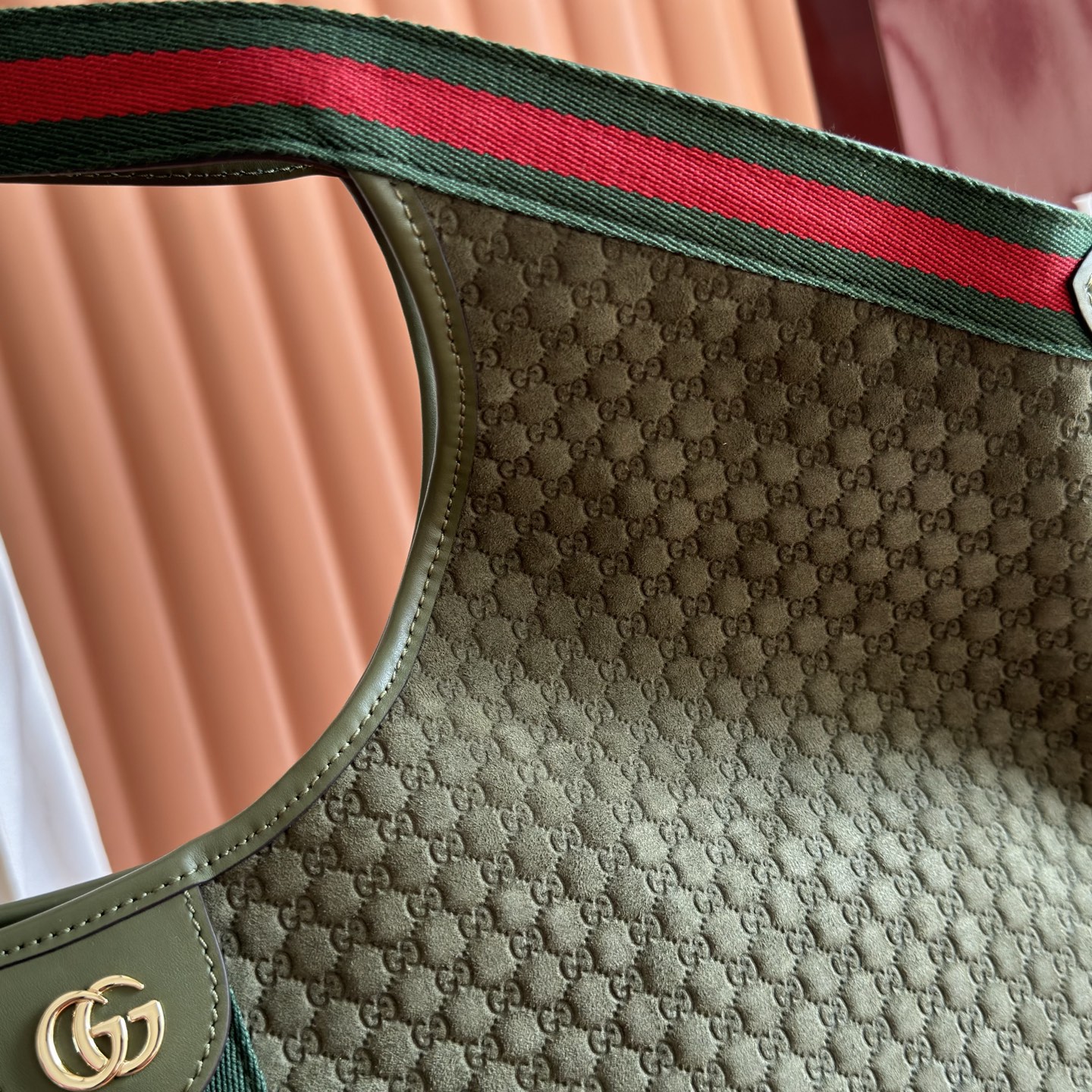 Gucci Tote Bag Canvas Brown Large Capacity L