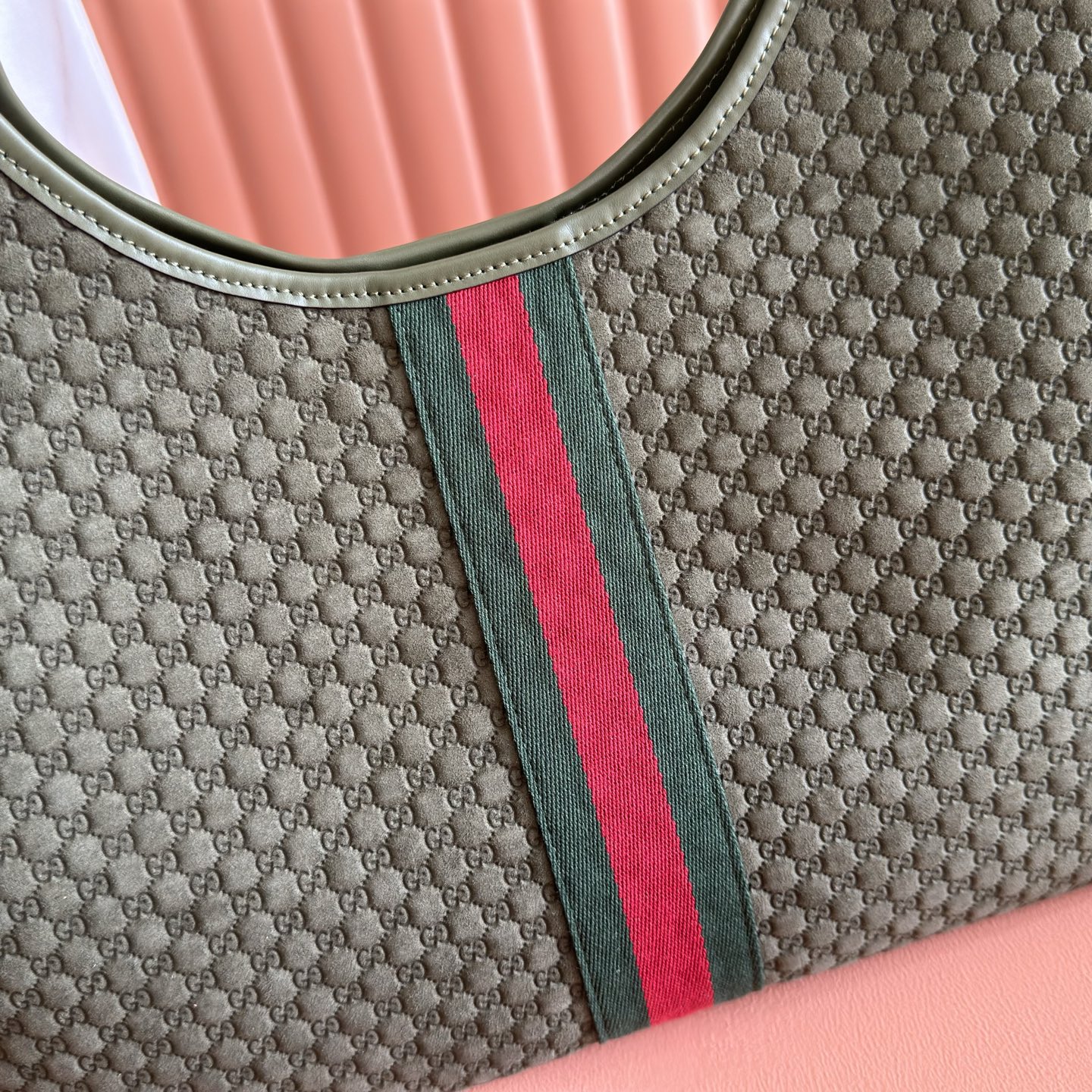 Gucci Tote Bag Canvas Brown Large Capacity L