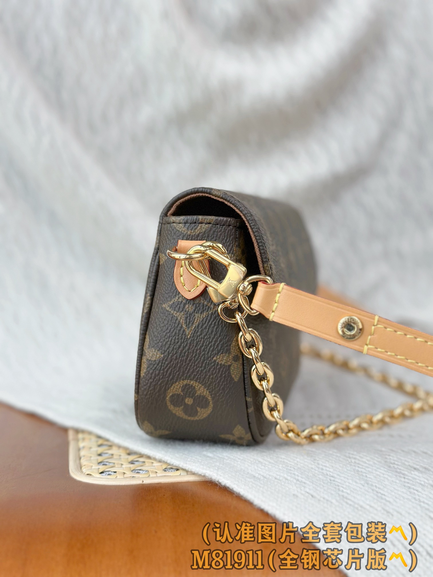 Louis Vuitton Basic Bag Canvas Gold M-l-s