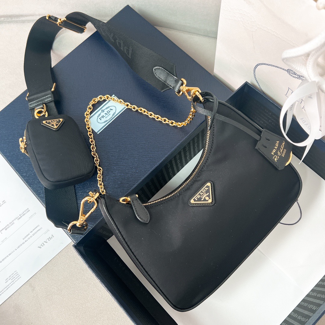 Prada Basic Bag Nylon M-l-s
