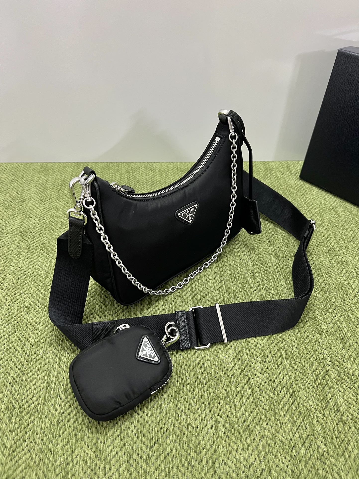 Prada Basic Bag Nylon M-l-s
