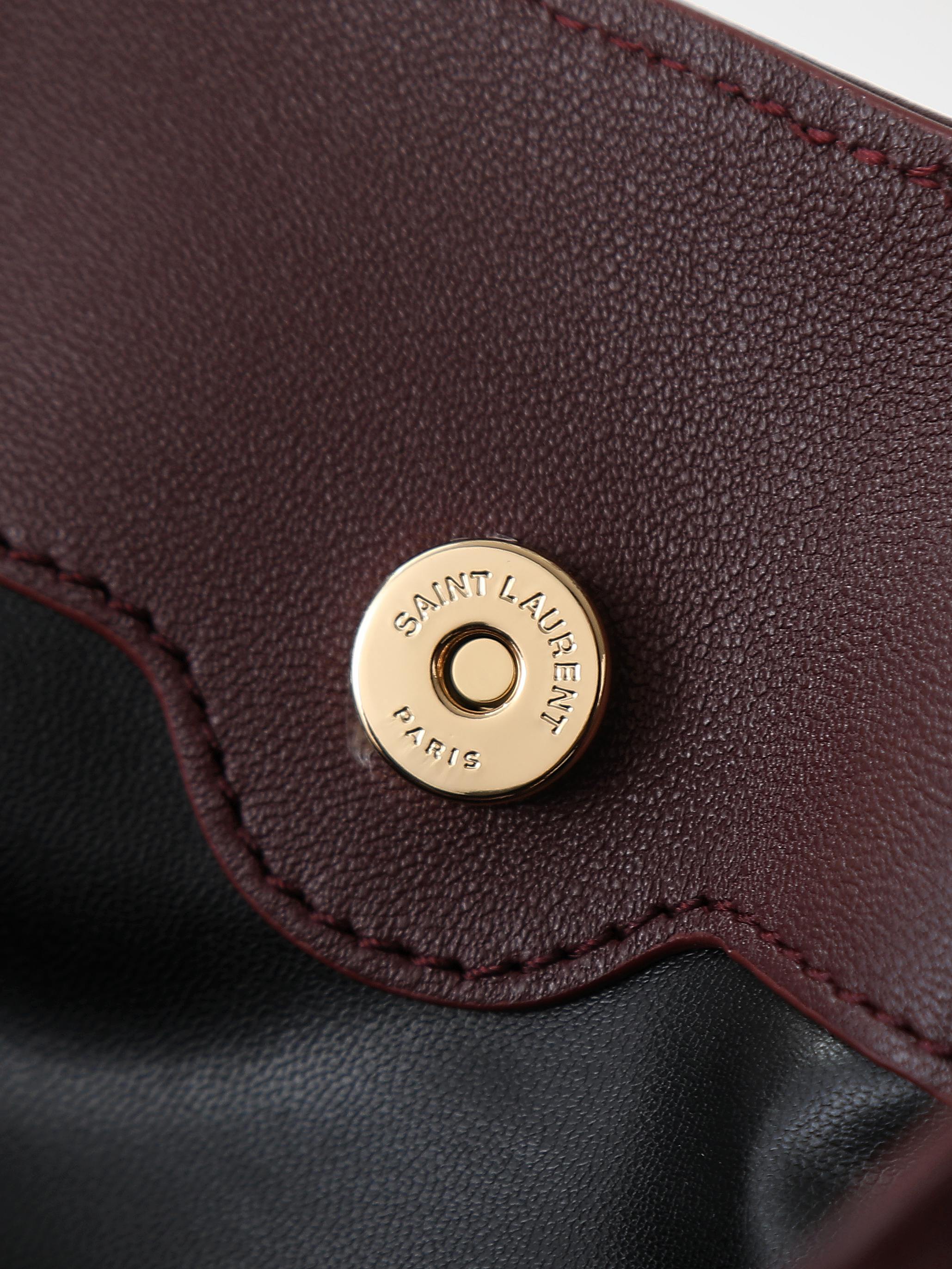 Ysl Tote Bag Sheepskin Red 11cm-m-l-s