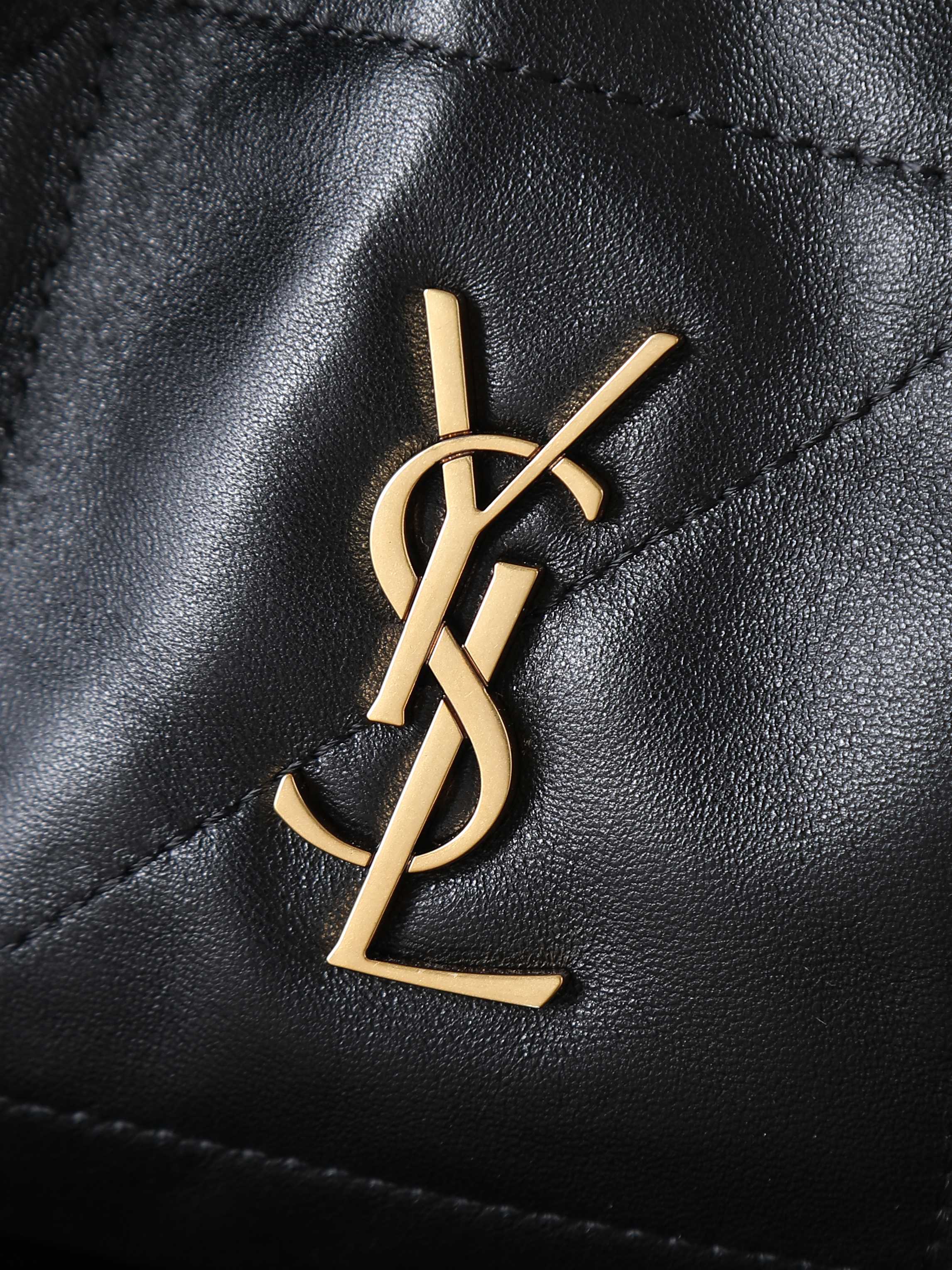 Ysl Tote Bag Sheepskin Black 11cm-m-l-s