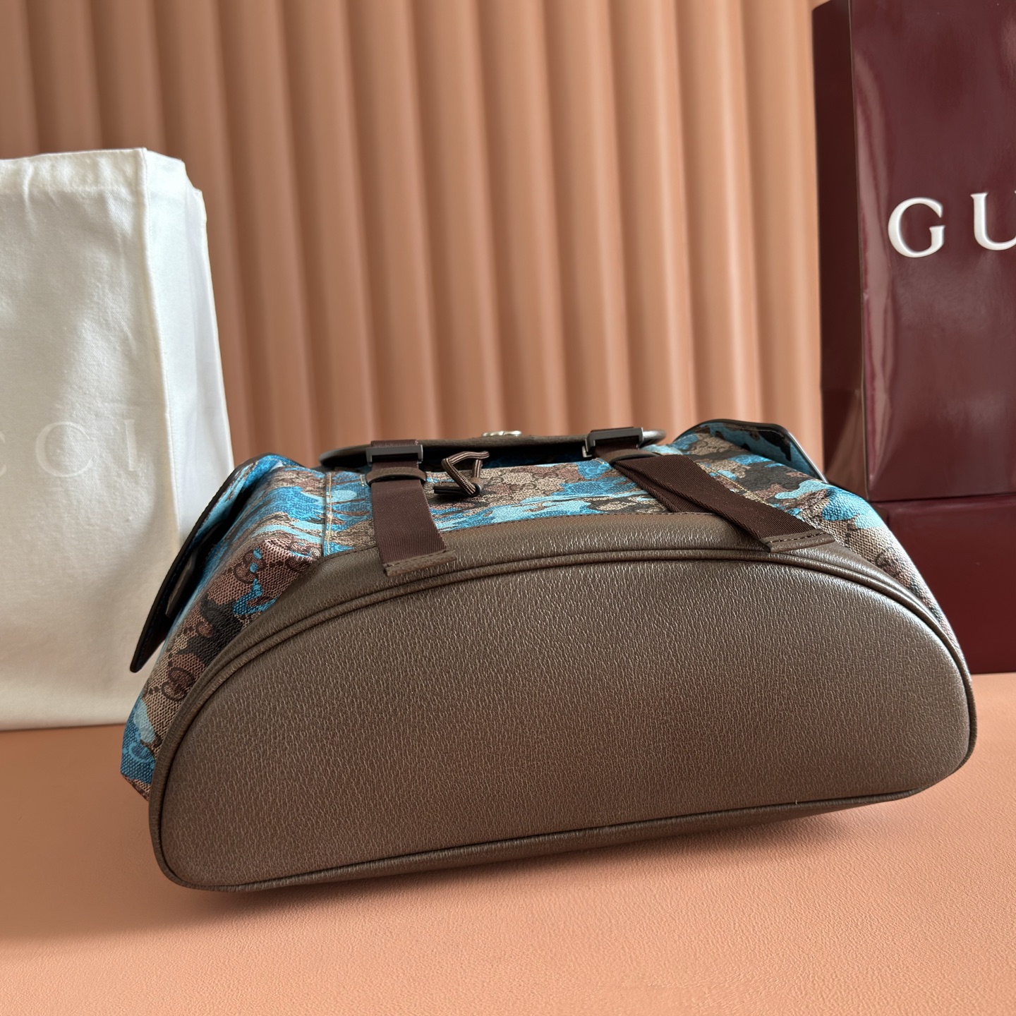 Gucci Backpack Canvas Brown