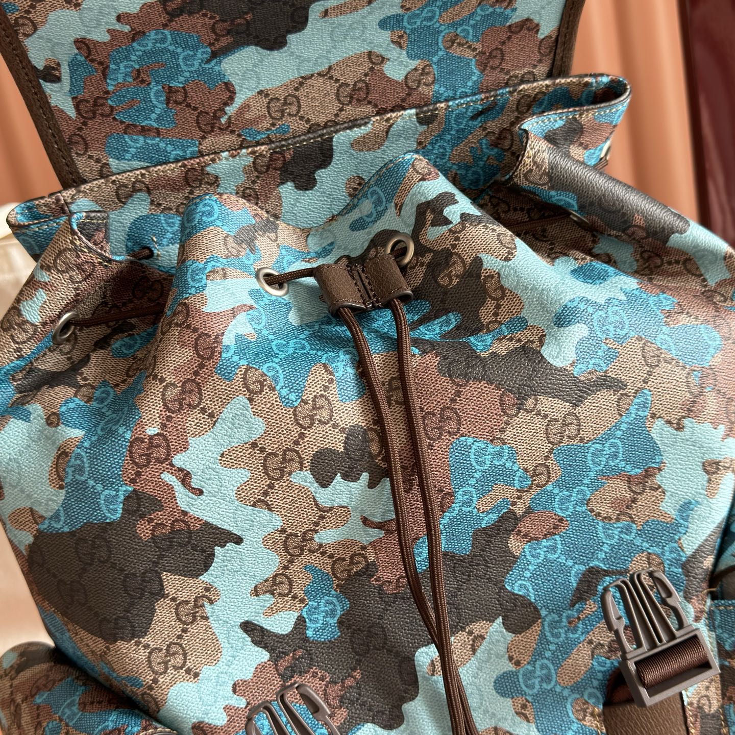 Gucci Backpack Canvas Brown