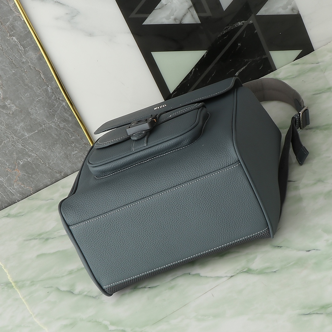 Dior Shoulder Bag Cow Leather Gray L