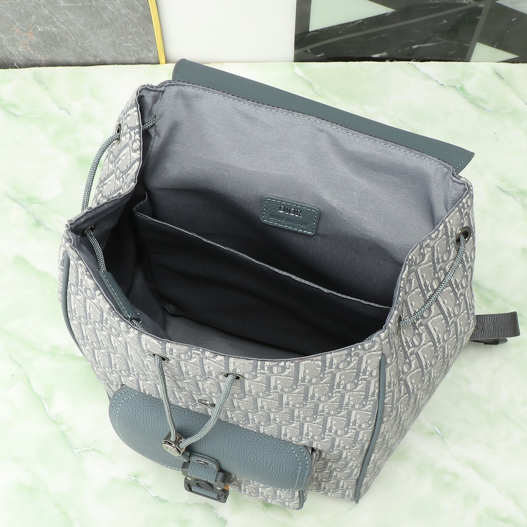 Dior Shoulder Bag Cow Leather Gray L-s