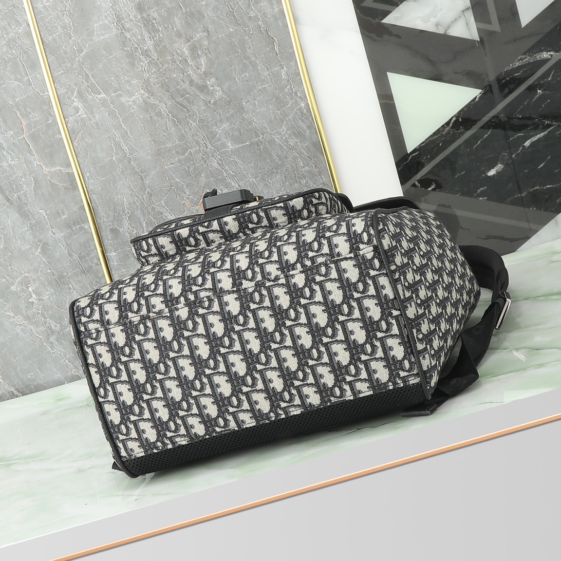 Dior Shoulder Bag Cow Leather Black L