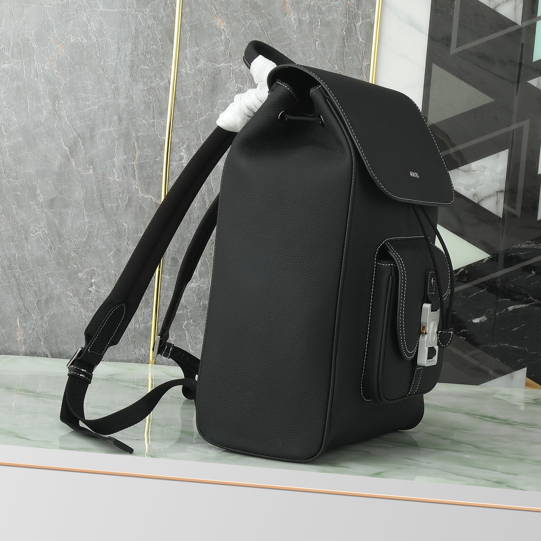 Dior Shoulder Bag Cow Leather Black