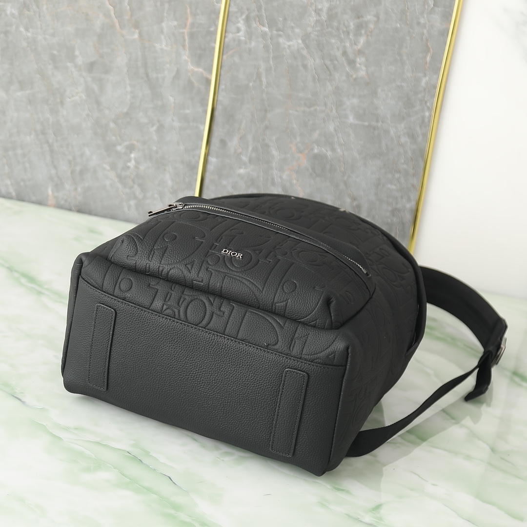 Dior Shoulder Bag Cow Leather Black L-s-199l