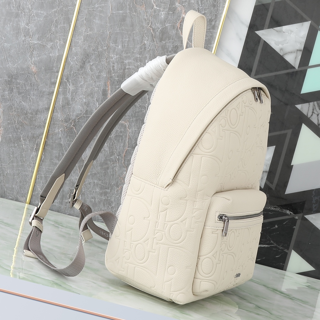 Dior Shoulder Bag Cow Leather Beige L-s-199l