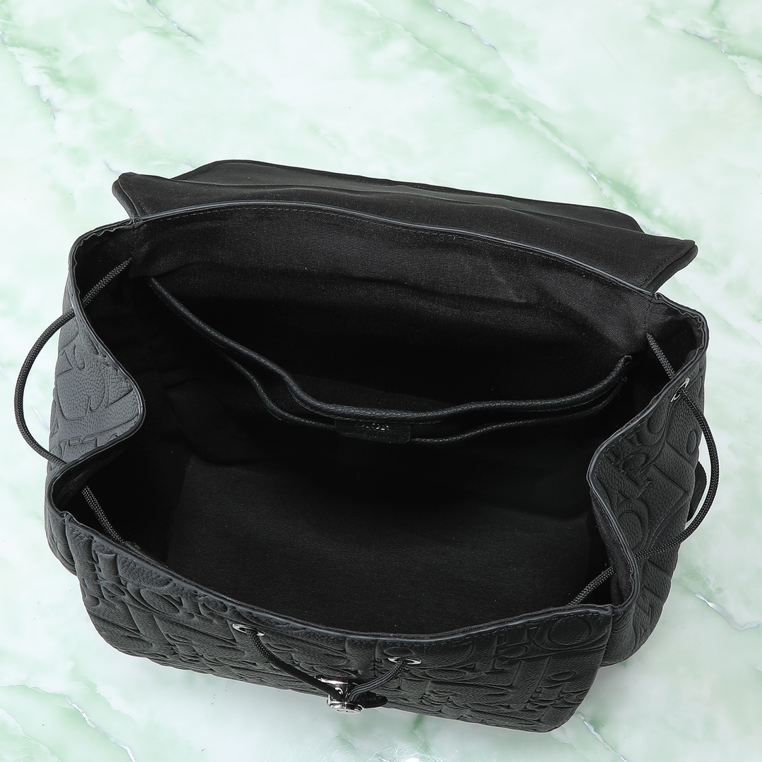 Dior Shoulder Bag Cow Leather Black L-s-231l