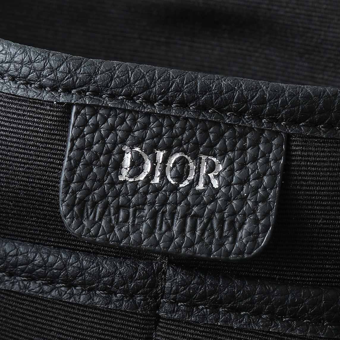Dior Shoulder Bag Cow Leather Black L-s-231l