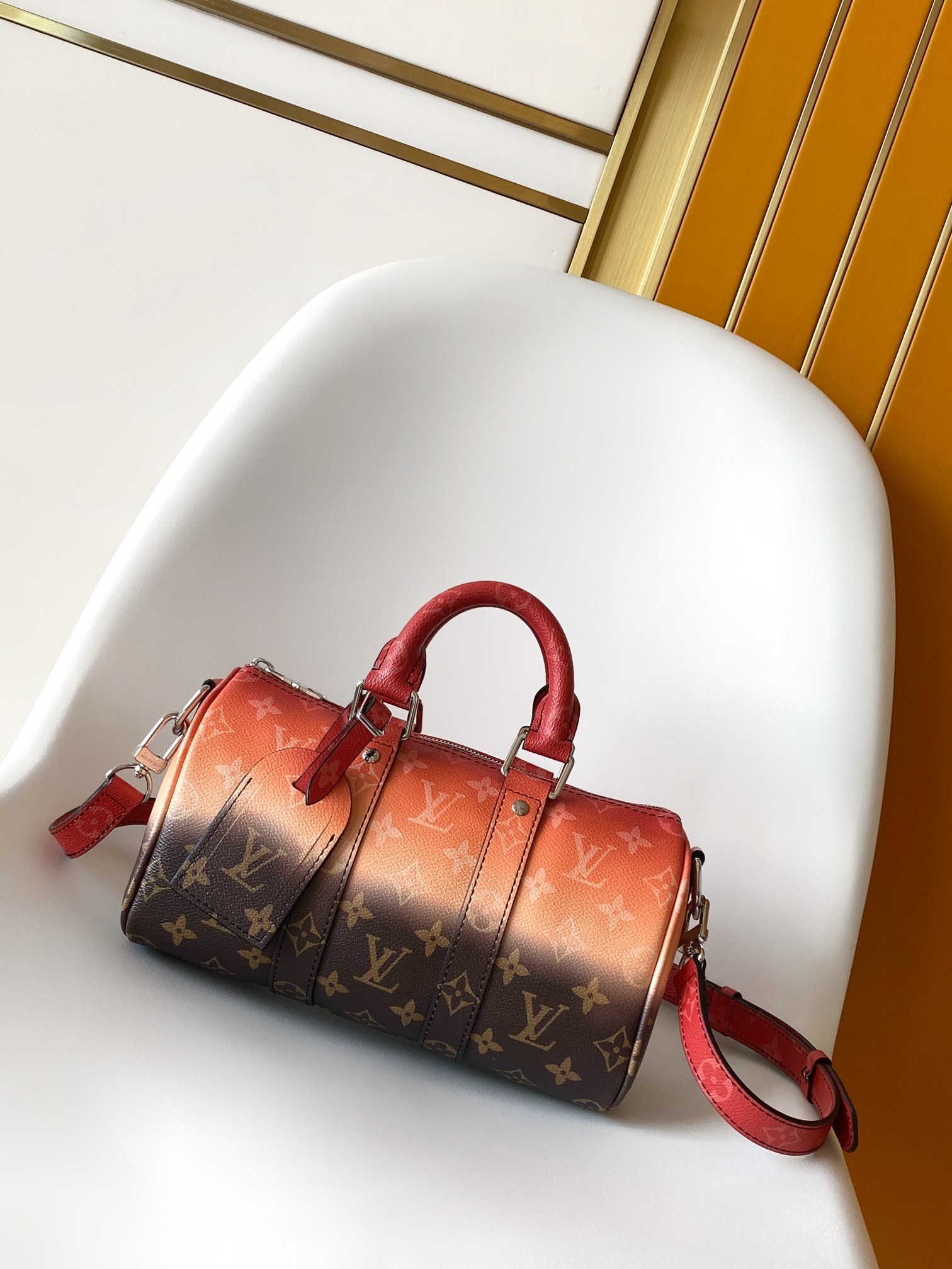 Louis Vuitton Basic Bag Cow Leather Green M-l-s