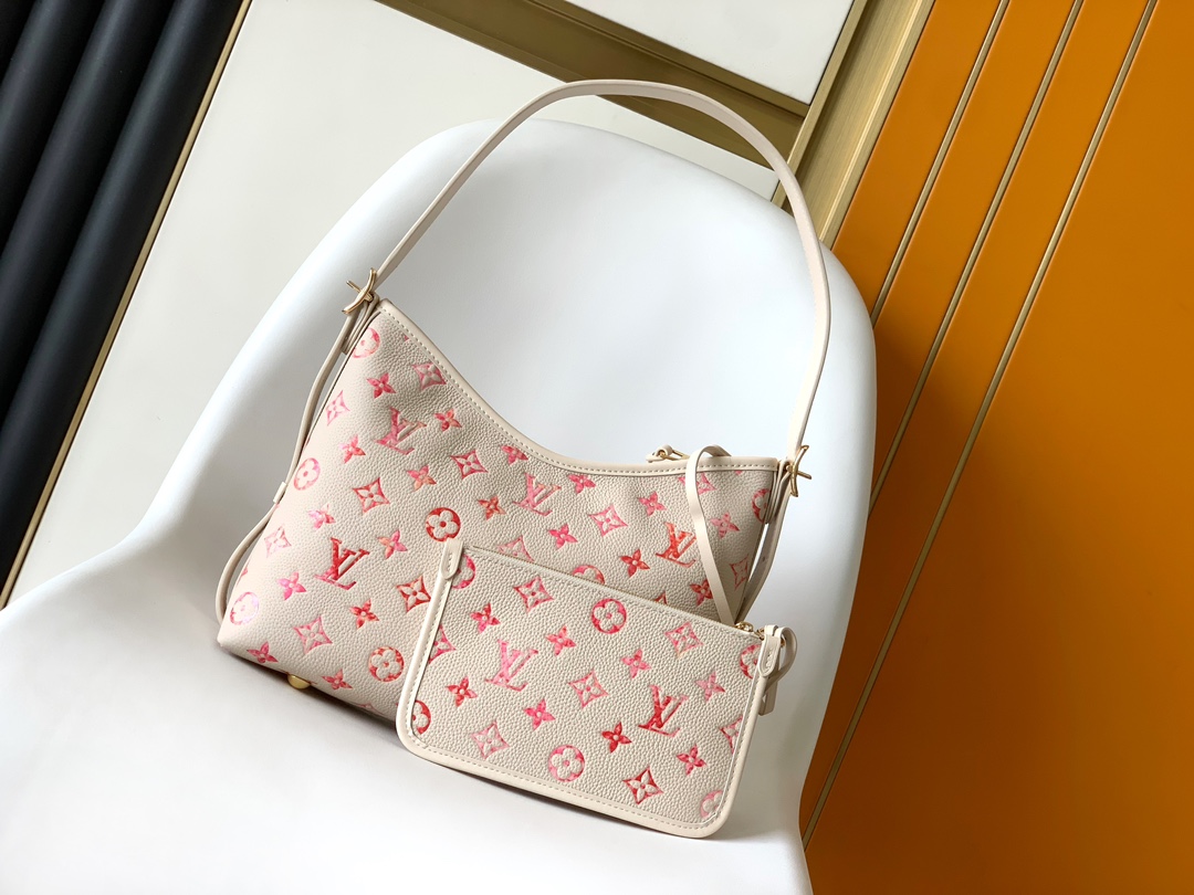 Louis Vuitton Clutch Bag White M-l