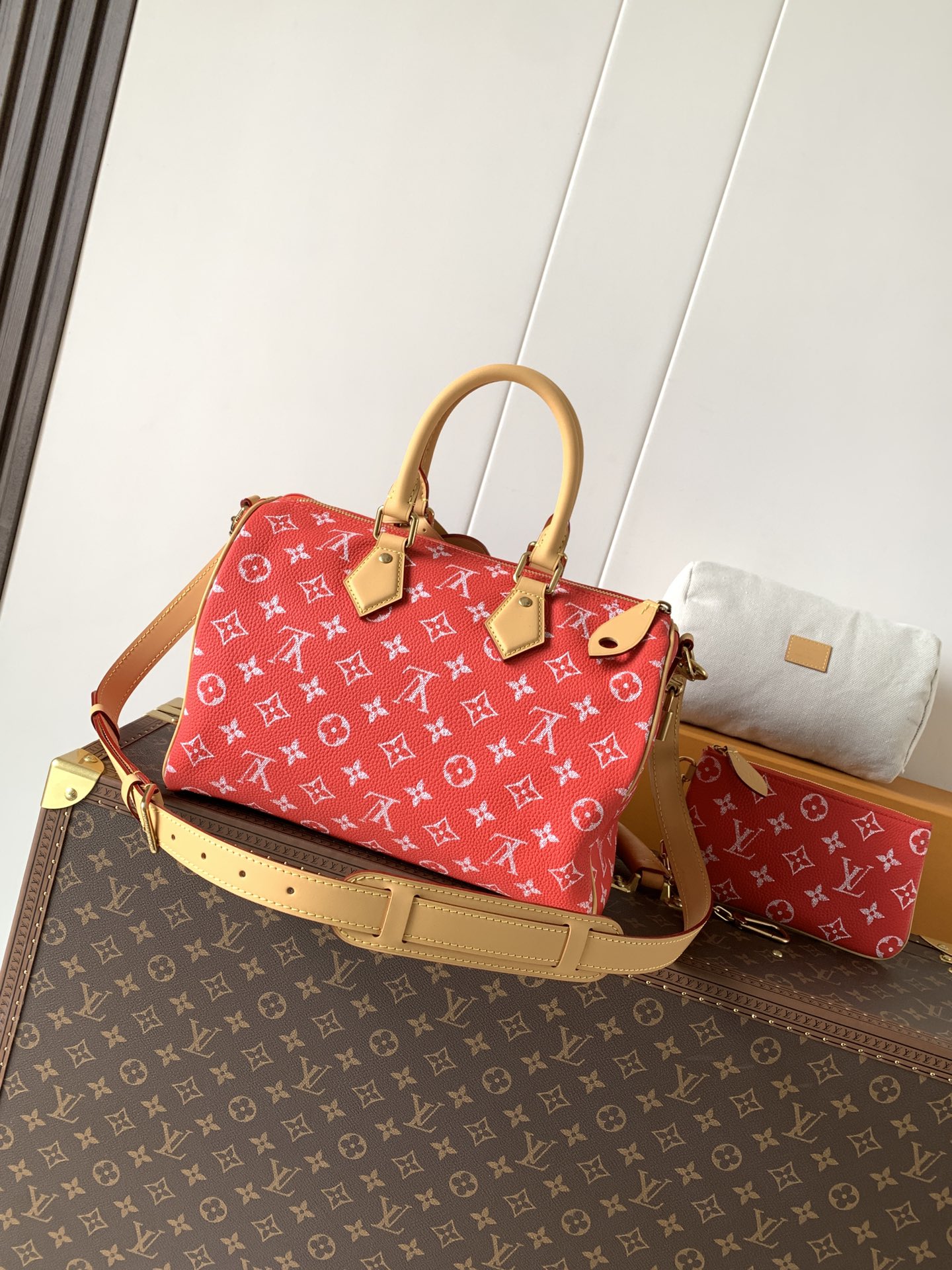 Louis Vuitton Basic Bag Cow Leather Black M-l-s