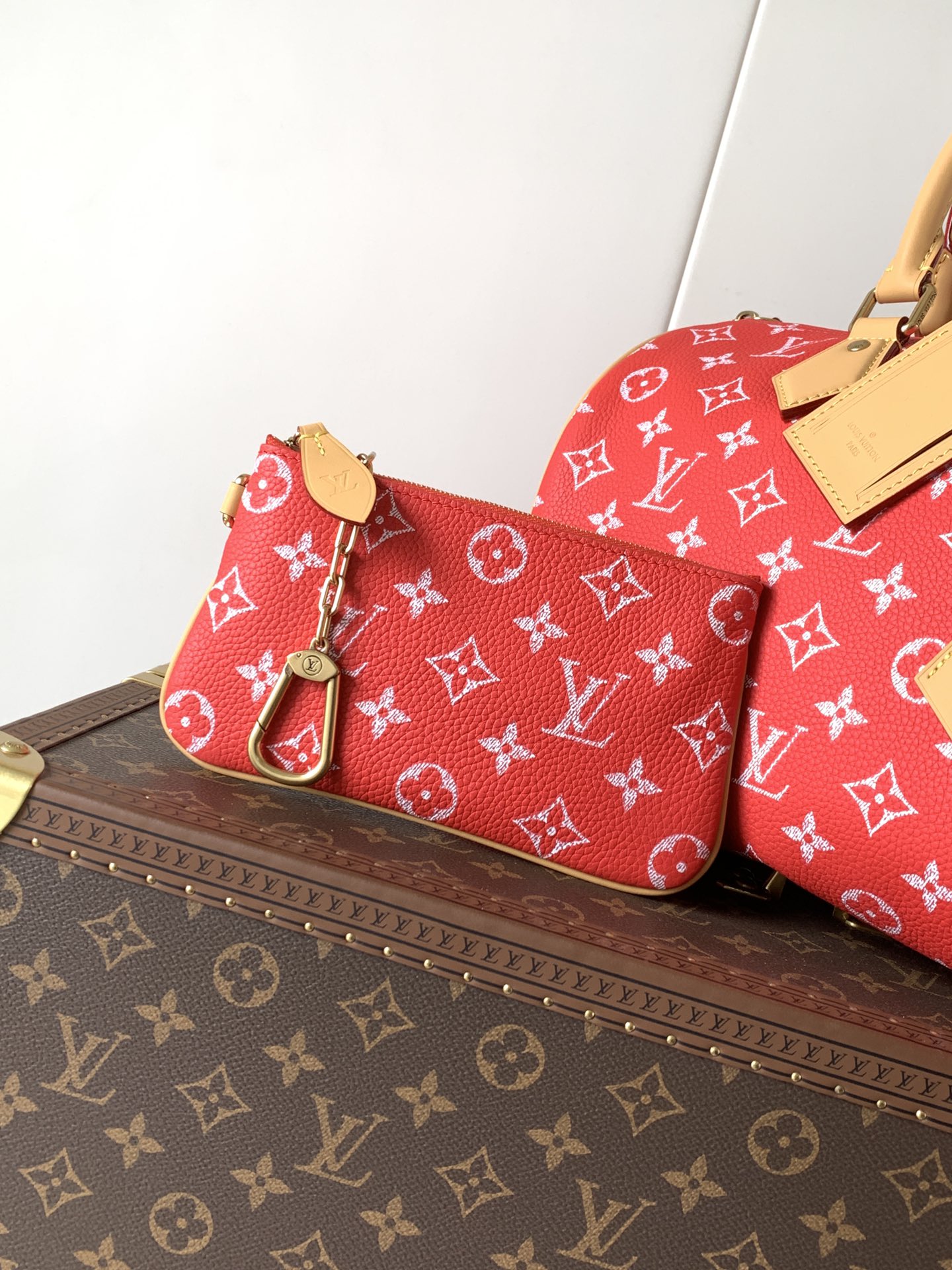 Louis Vuitton Basic Bag Cow Leather Black M-l-s