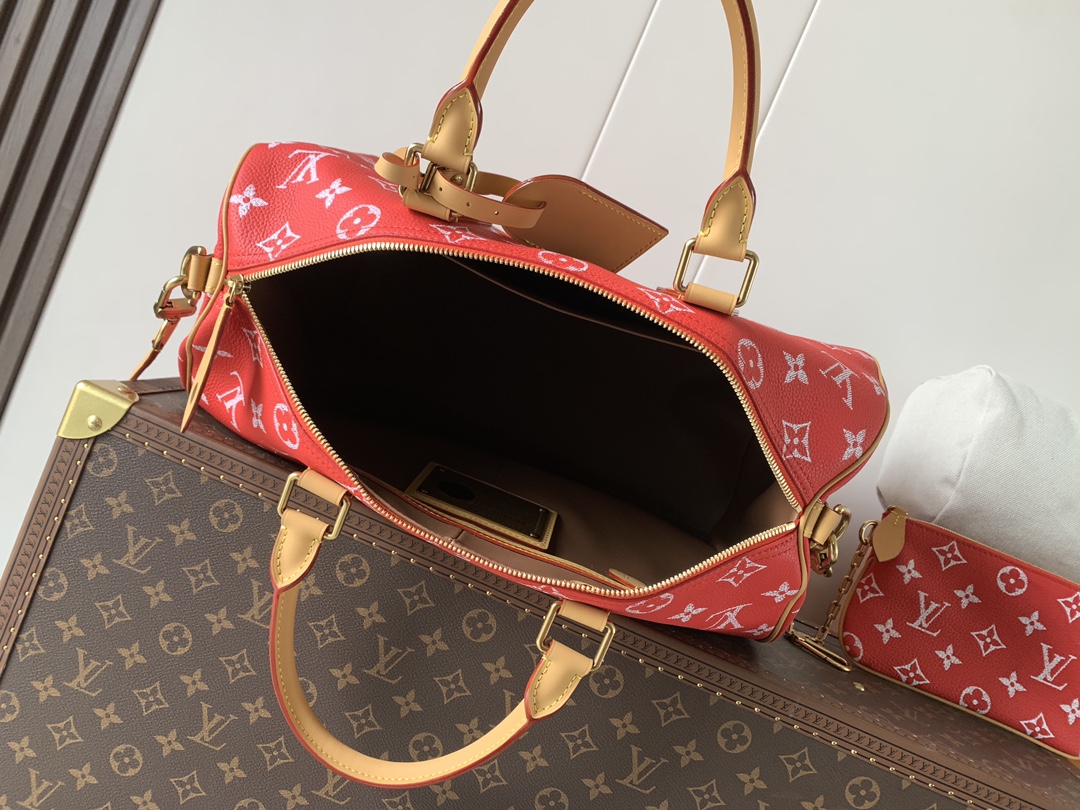 Louis Vuitton Basic Bag Cow Leather Green M-l-s