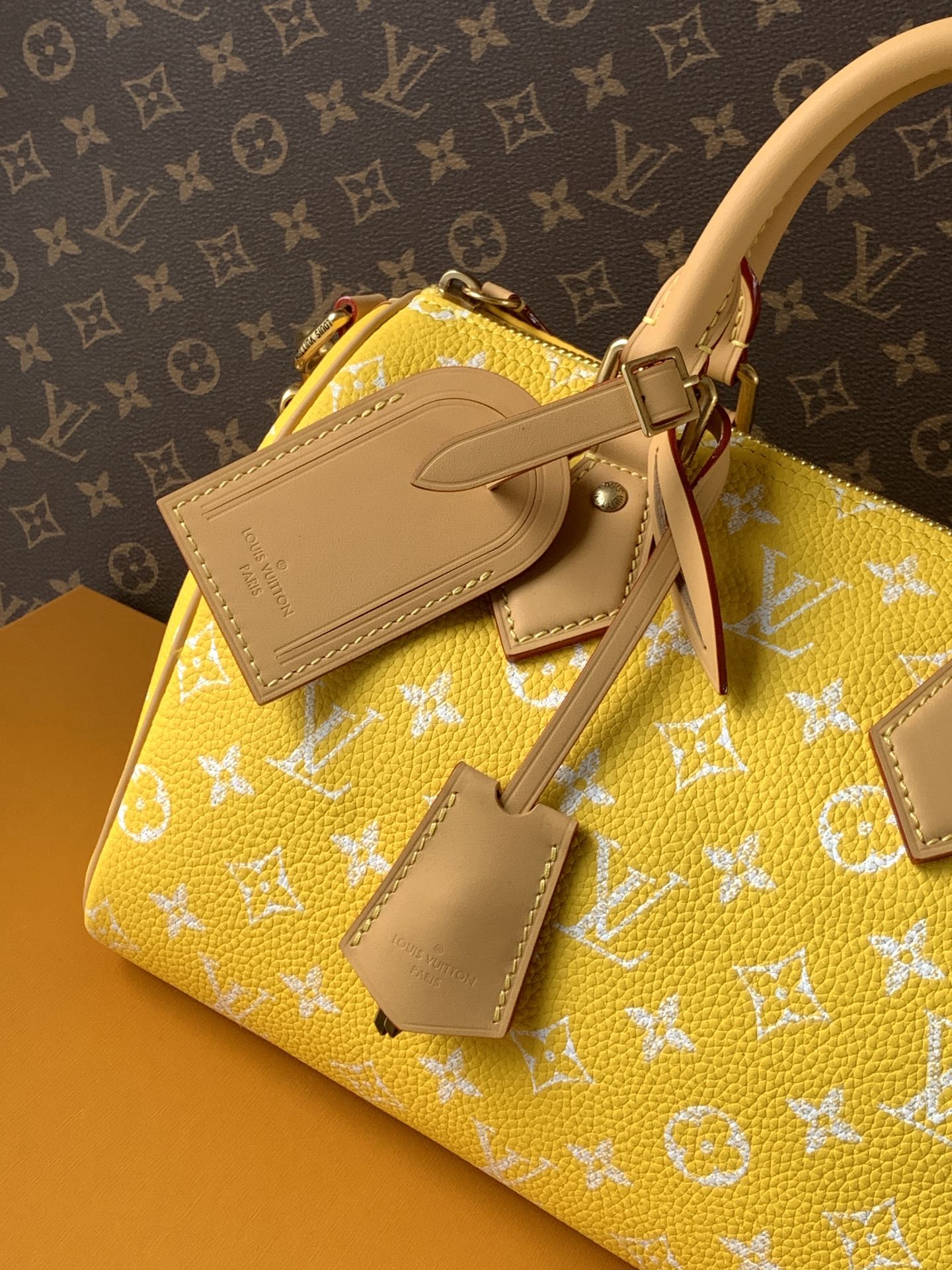 Louis Vuitton Basic Bag Cow Leather Red M-l-s