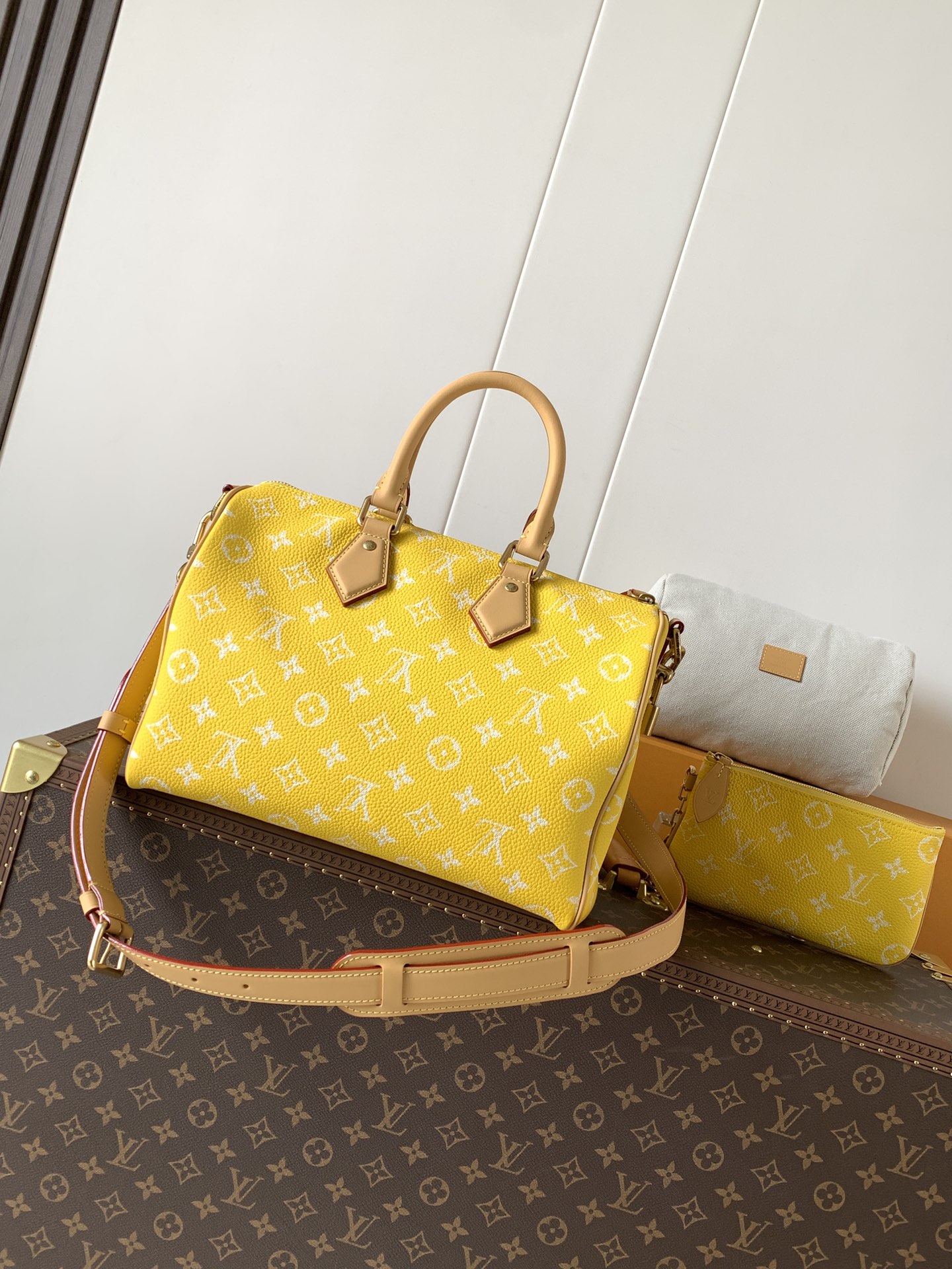 Louis Vuitton Basic Bag Cow Leather Black M-l-s