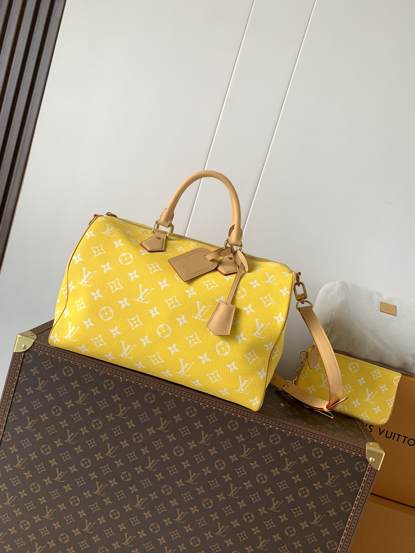 Louis Vuitton Basic Bag Cow Leather Green M-l-s