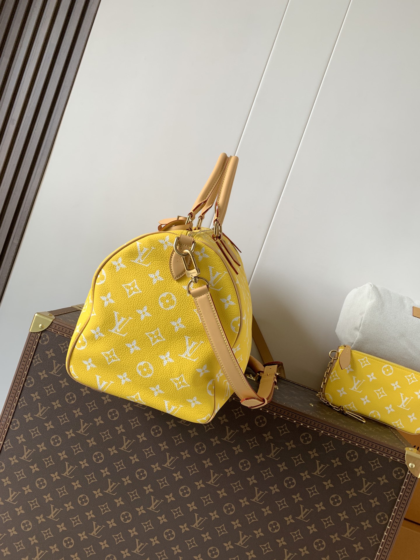 Louis Vuitton Basic Bag Cow Leather Green M-l-s