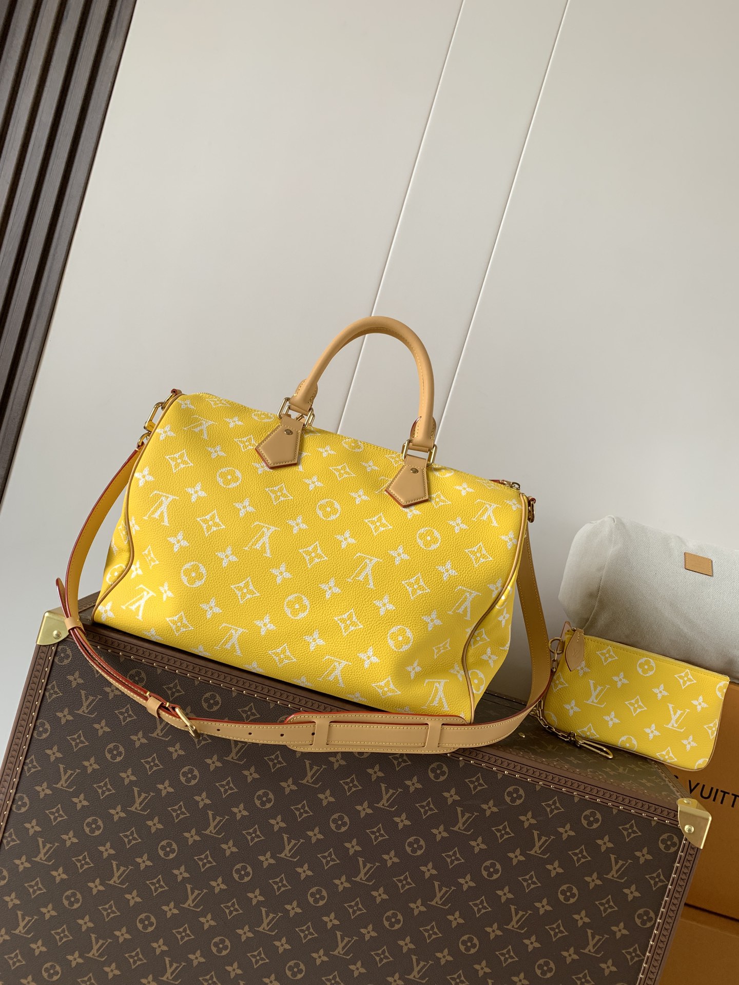 Louis Vuitton Basic Bag Cow Leather Green M-l-s