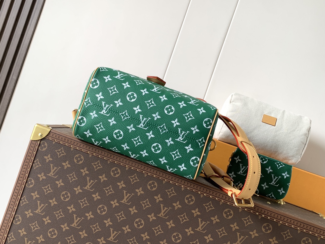 Louis Vuitton Basic Bag Cow Leather Red M-l-s