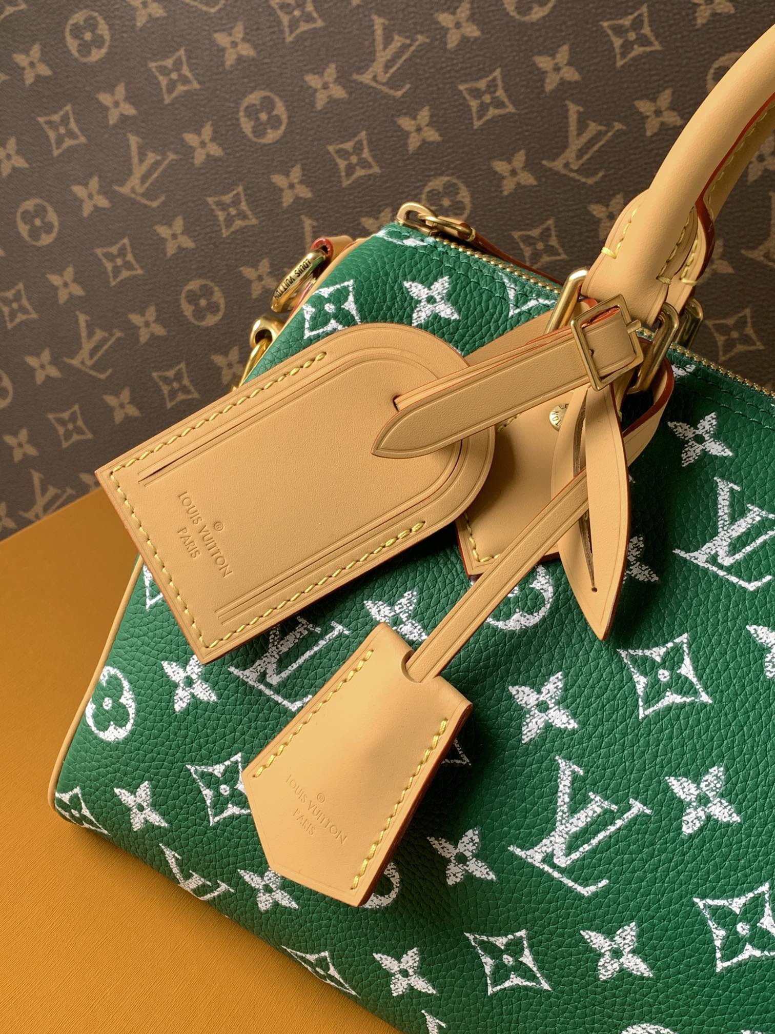 Louis Vuitton Basic Bag Cow Leather Red M-l-s