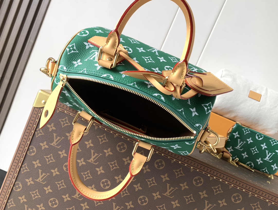 Louis Vuitton Basic Bag Cow Leather Red M-l-s