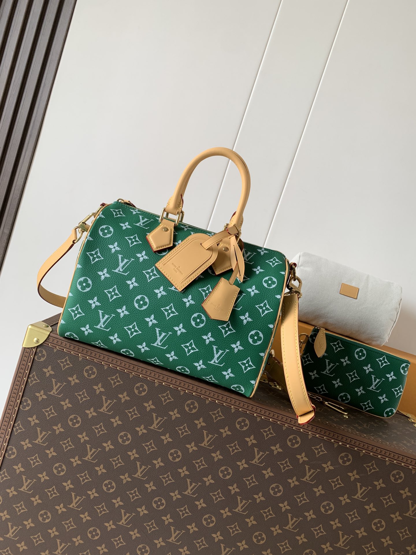 Louis Vuitton Basic Bag Cow Leather Black M-l-s