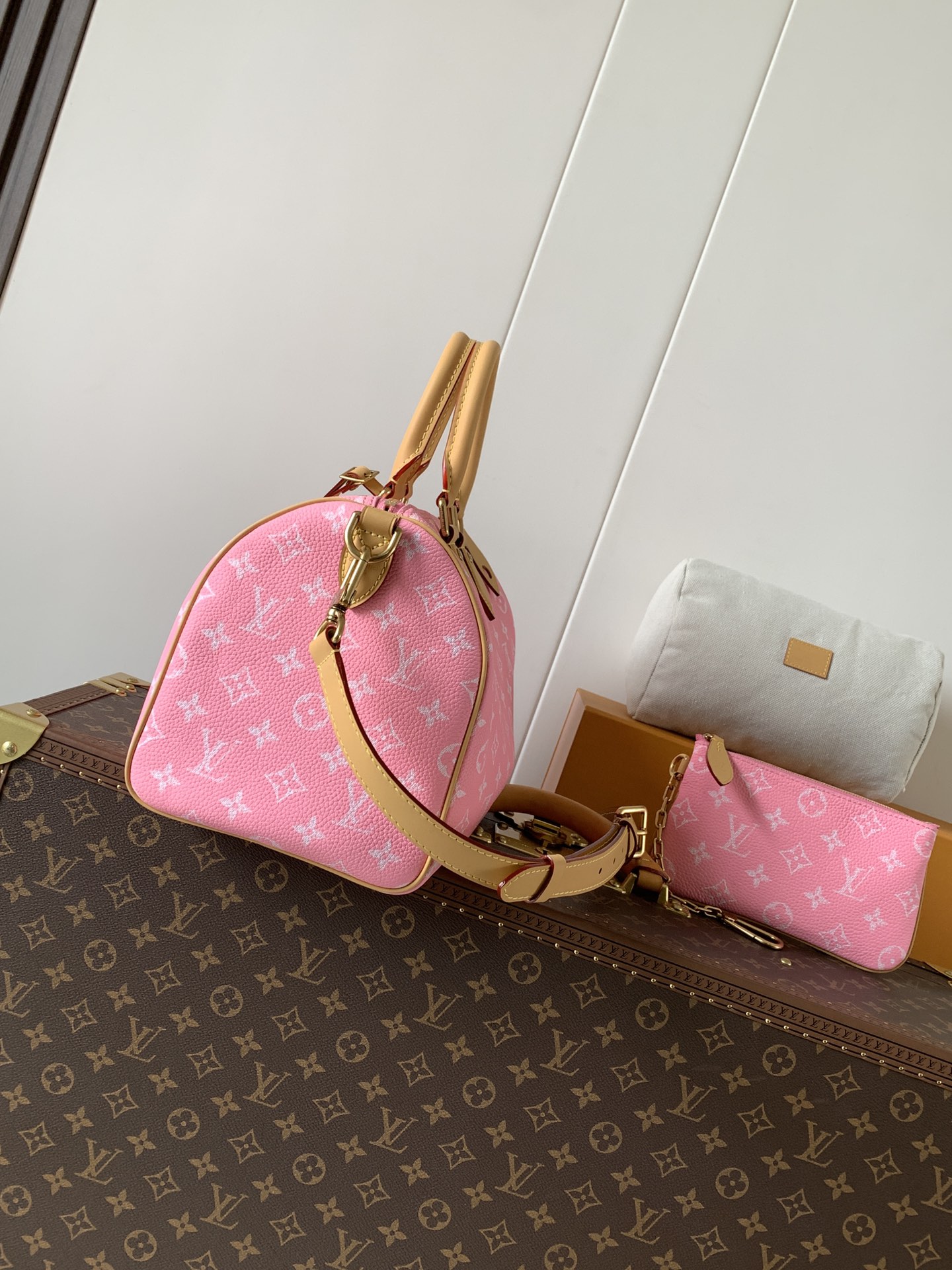 Louis Vuitton Basic Bag Cow Leather Black M-l-s