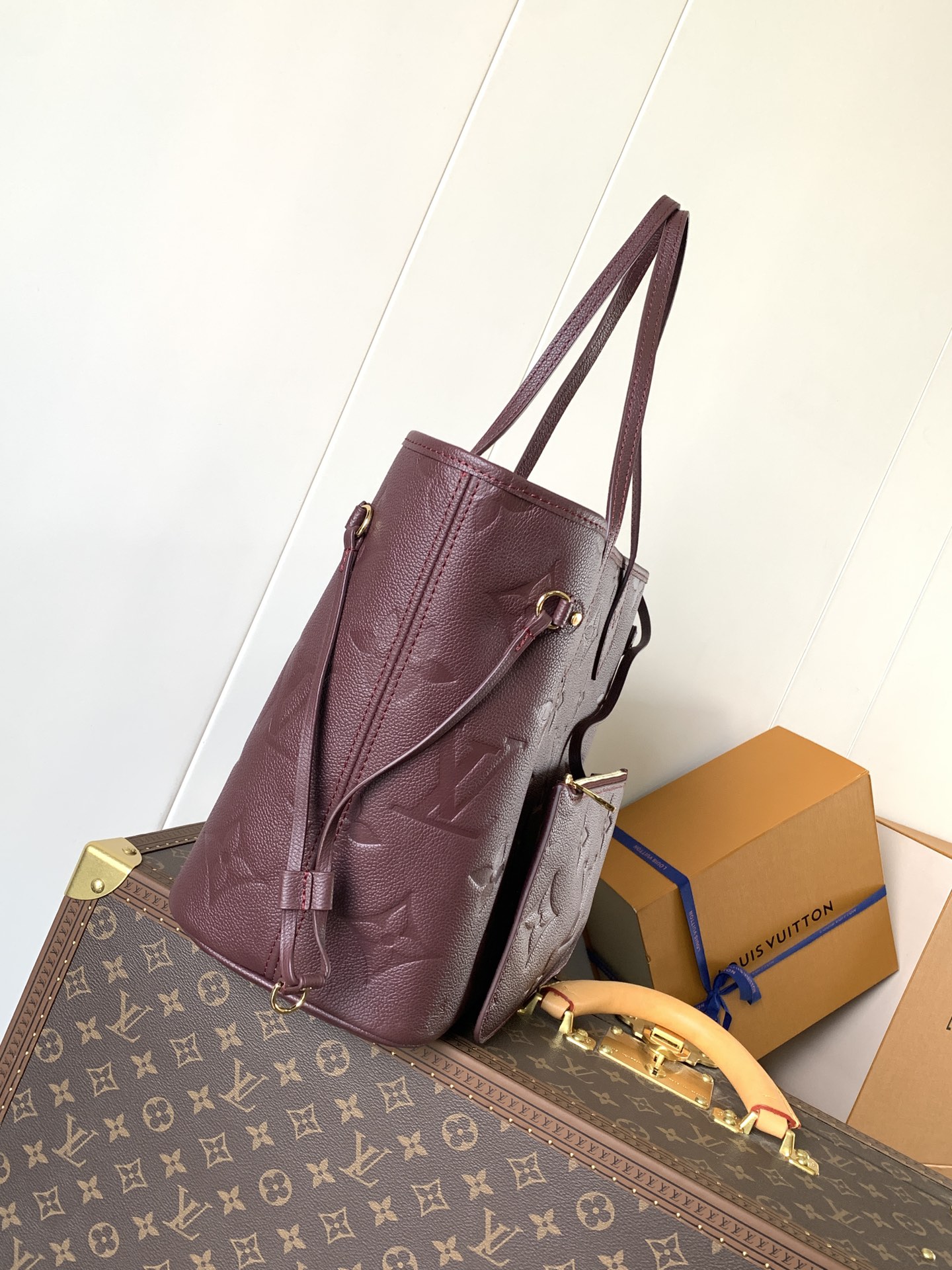 Louis Vuitton Tote Bag Black 17cm-m-l