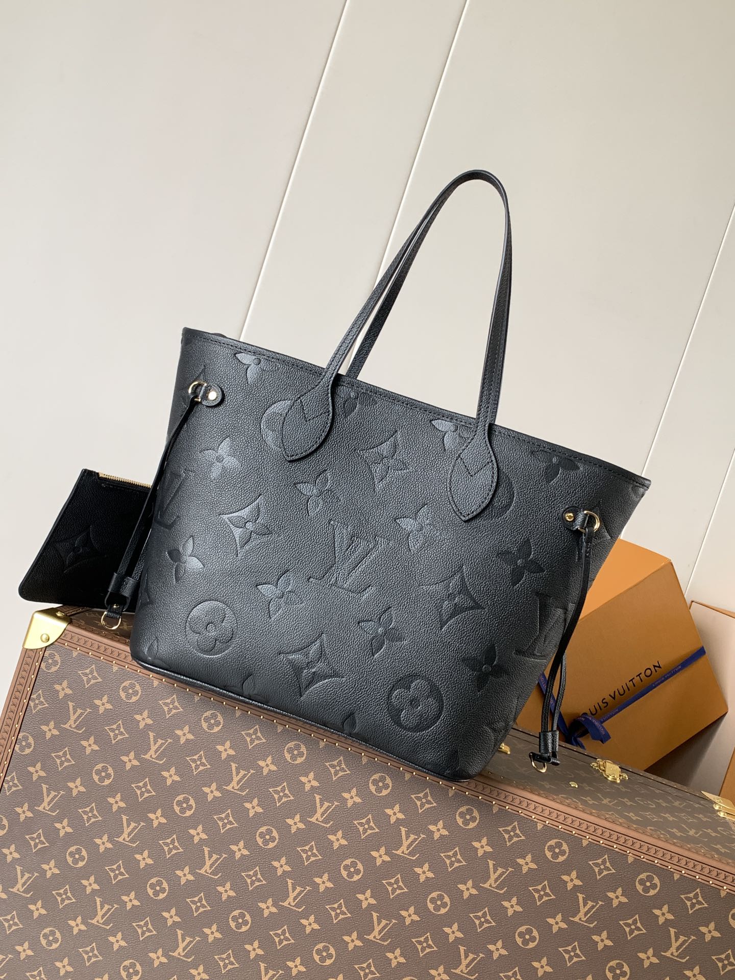 Louis Vuitton Tote Bag Black 17cm-m-l