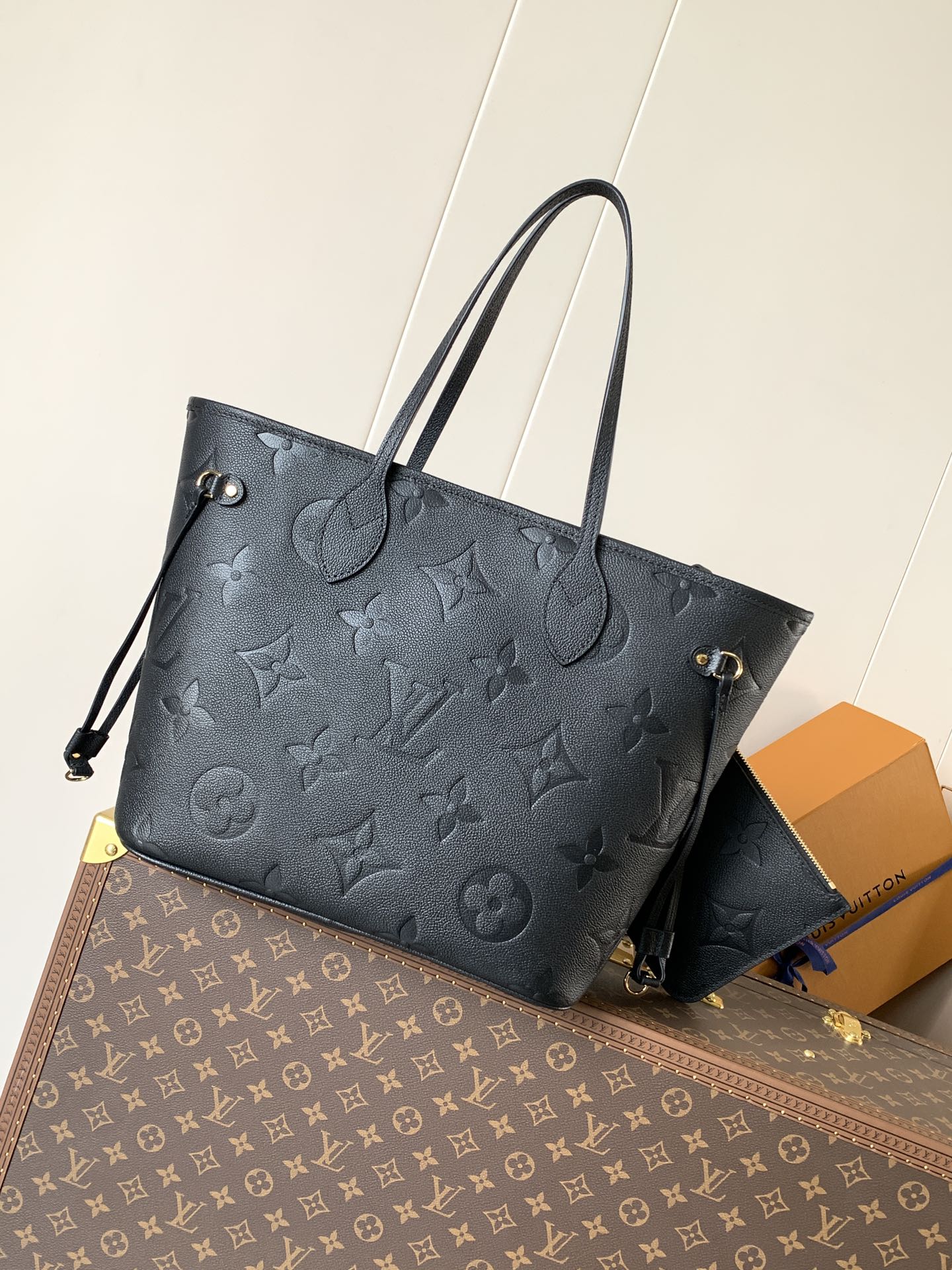 Louis Vuitton Tote Bag Black 17cm-m-l