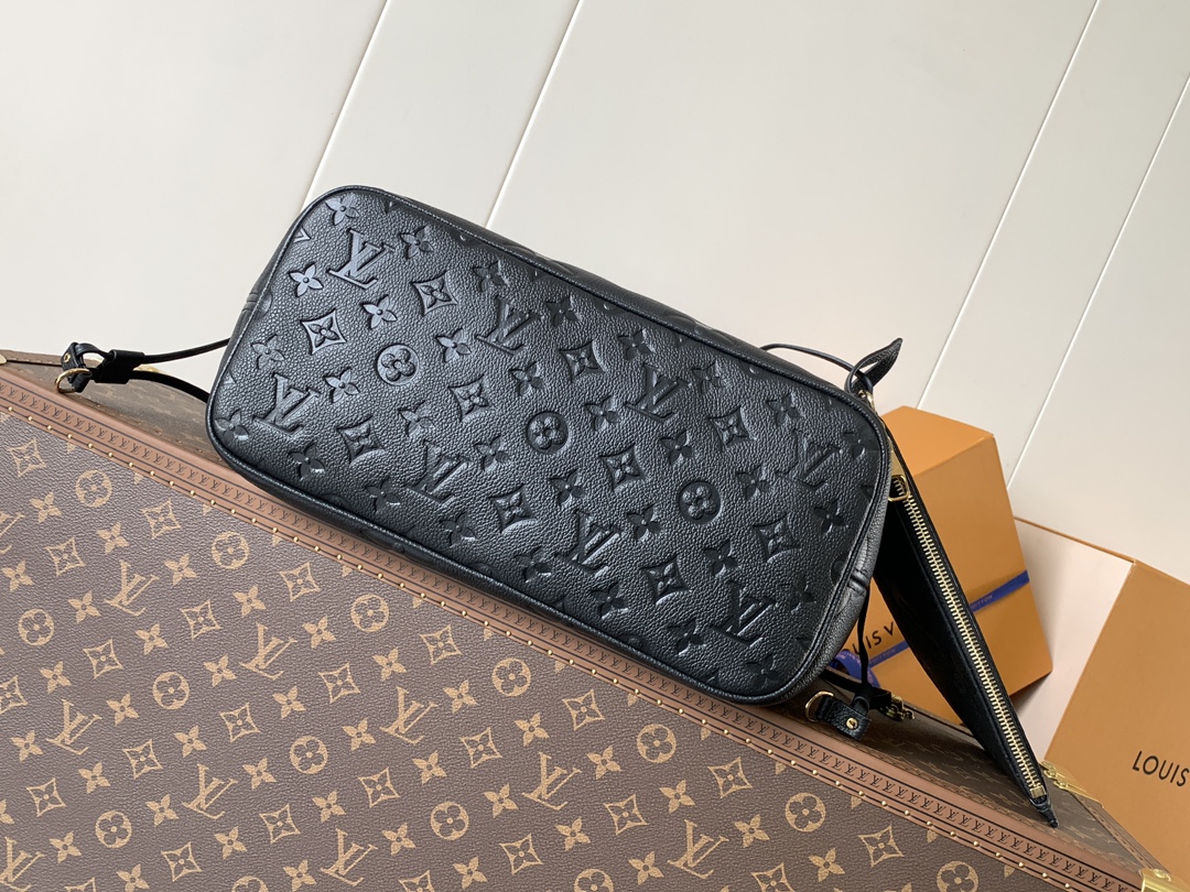 Louis Vuitton Tote Bag Black 17cm-m-l