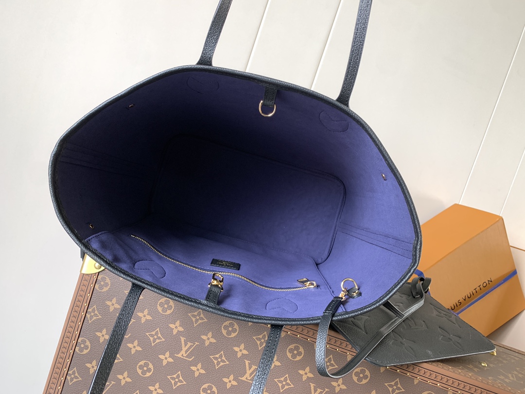 Louis Vuitton Tote Bag Black 17cm-m-l