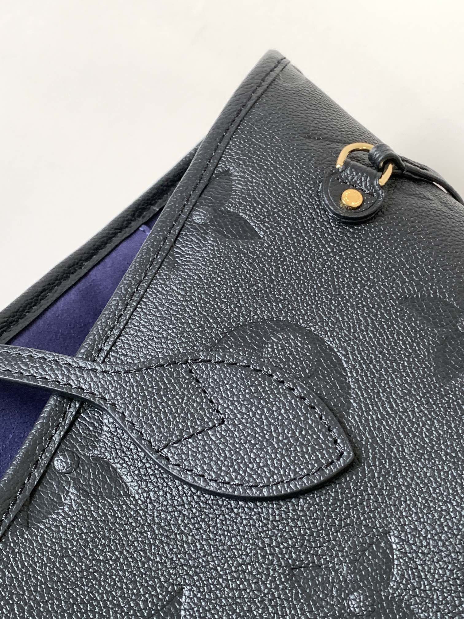 Louis Vuitton Tote Bag Black 17cm-m-l