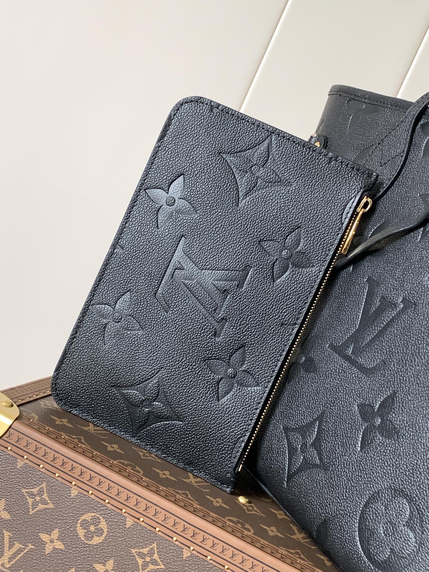 Louis Vuitton Tote Bag Black 17cm-m-l