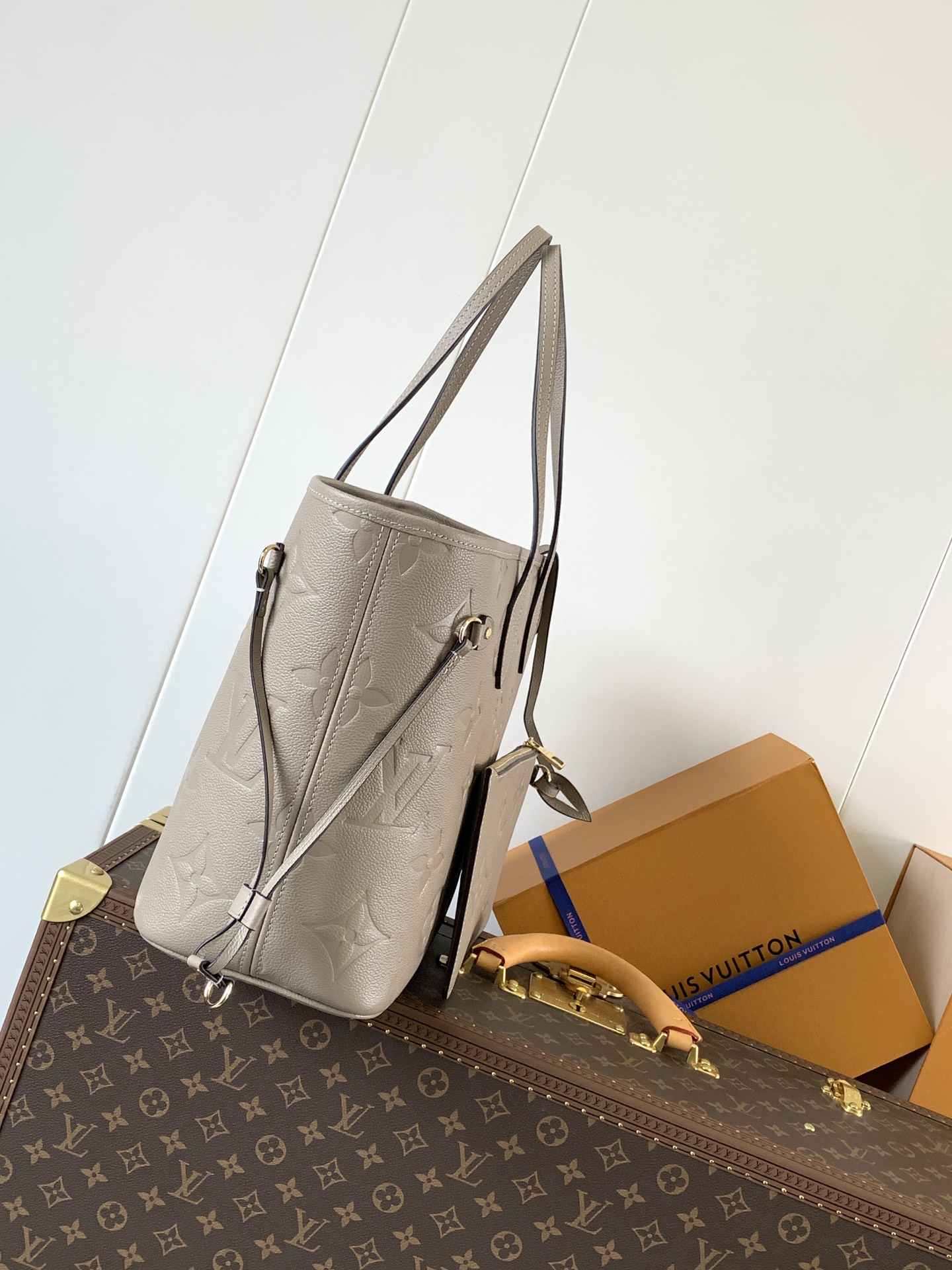 Louis Vuitton Tote Bag Black 17cm-m-l